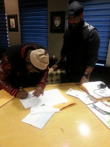 Teon Signing Contract