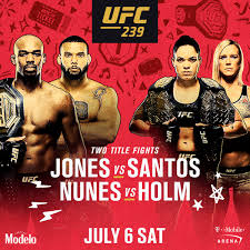 FOLLOW UFC 239 LIVE (JONES VS SANTOS)