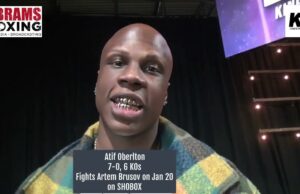 VIDEO: Atif Oberlton talks SHOBOX Fight with Artem Brusov