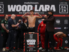 WOOD-WARRINGTON II WEIGH-IN RESULTS AND FIGHT NIGHT RUNNING ORDER