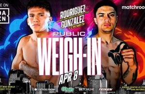 VIDEO: Jesse ‘Bam’ Rodriguez vs Cristian Gonzalez & Undercard Weigh In