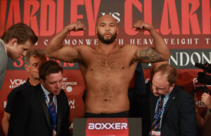 WARDLEY VS HUNI WEIGH-IN RESULTS
