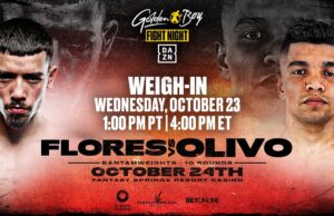 VIDEO: Manuel “Gucci Manny” Flores vs. Victor Olivo | WEIGH IN