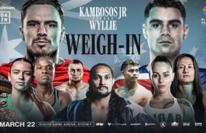 VIDEO: George Kambosos Vs Jake Wyllie & Skye Nicolson Vs Tiara Brown Weigh In