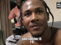 VIDEO: Julio Sanchez III after his professional debut win