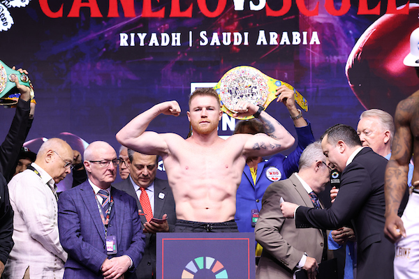 WEIGH IN - CANELO VS SCULL, RIYADH, SAUDI ARABIA