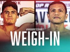 VIDEO: Emanuel Navarrete vs Charly Suarez | WEIGH-IN