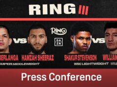 VIDEO: Edgar Berlanga v Hamzah Sheeraz & Shakur Stevenson v William Zepeda | Launch Presser | Ring Magazine