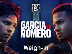 VIDEO: RING MAGAZINE: RYAN GARCIA VS. ROLLY ROMERO WEIGH IN LIVESTREAM