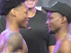VIDEO: Jaron Ennis vs Uisma Lima Full weigh in