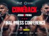 VIDEO: Anthony Joshua Vs Kristian Prenga Final Press Conference