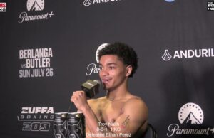 VIDEO: Undefeated Featherweight Troy Nash Talks about win over Ethan Perez on Zuffa boxing 09