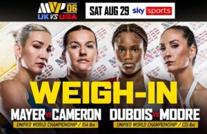 VIDEO: MVPW06 UK VS USA: MAYER VS CAMERON – WEIGH IN