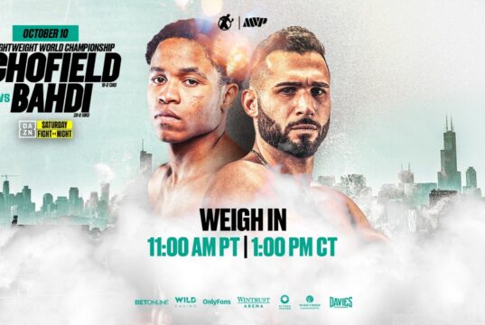 VIDEO: Weigh-In | Floyd “Kid Austin” Schofield vs. Lucas Bahdi